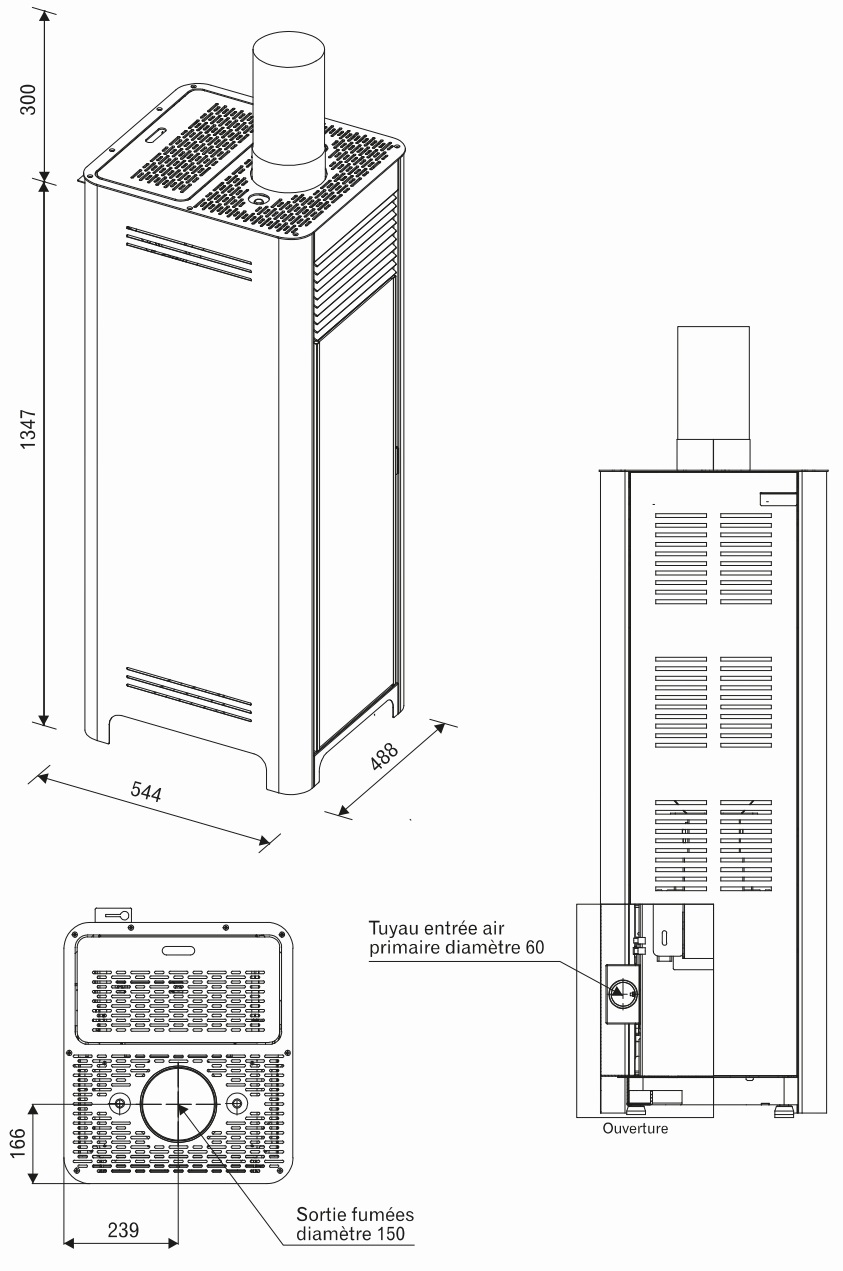 Poêle à Granulés Sans Électricité LAMINOX LYDIA 7kW Autonomie Totale — free download